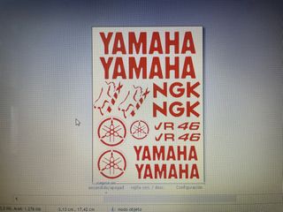 Kit 13 vinilos yamaha