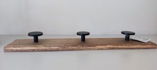 Perchero madera natural de mango