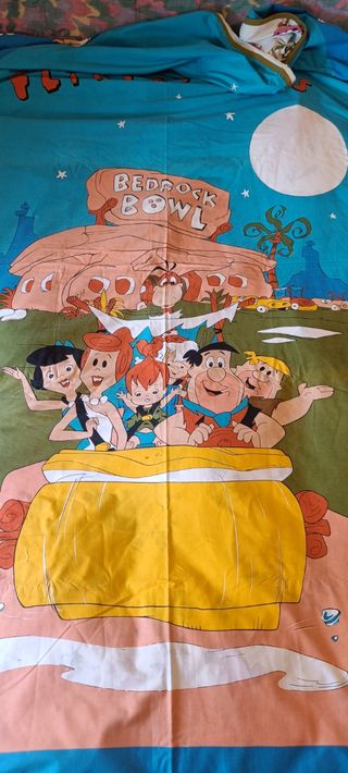 Funda edredón y cortina Los Picapiedra