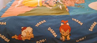 Funda edredón y cortina Los Picapiedra