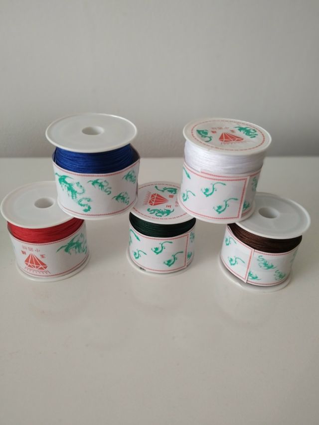 5 ROLLOS DE HILO PARA MACRAME