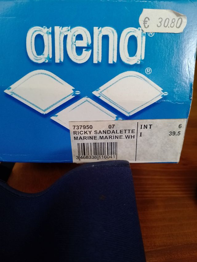 Ciabatta/zoccolo Arena n. 39½