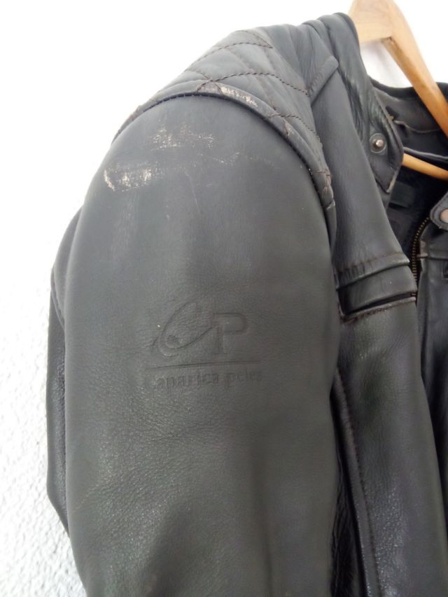 Casaco motard em pele S/M