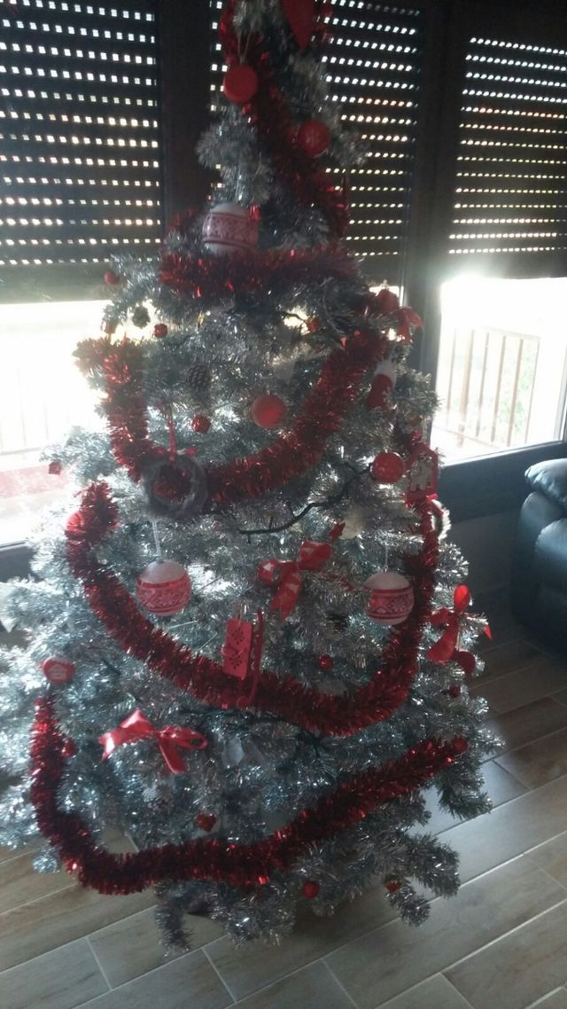 Árbol navidad color plata