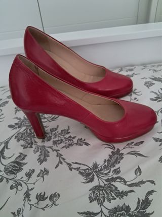 Zapatos rojos piel Fosco