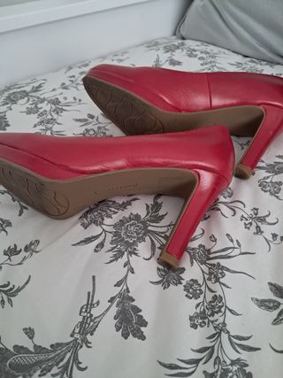 Zapatos rojos piel Fosco