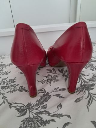 Zapatos rojos piel Fosco