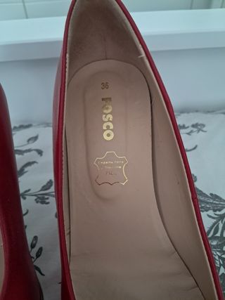 Zapatos rojos piel Fosco