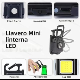 Mini linterna llavero.