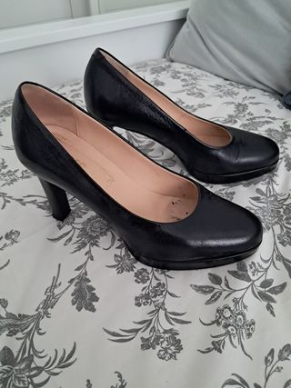 Zapatos piel negros Fosco