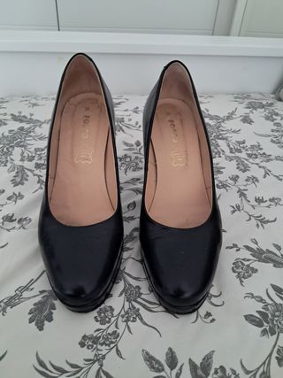 Zapatos piel negros Fosco
