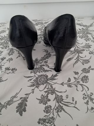 Zapatos piel negros Fosco