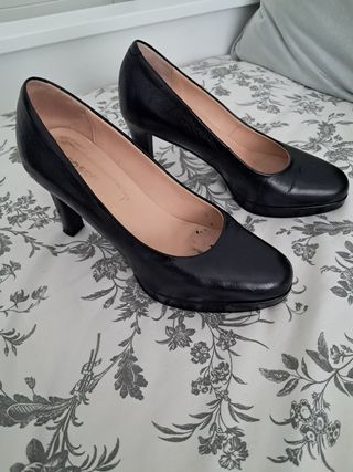 Zapatos piel negros Fosco