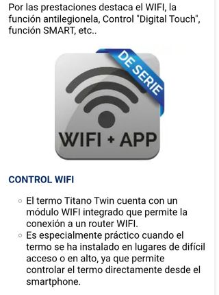 TERMO INTELIGENTE FERROLI TITANO TWIN