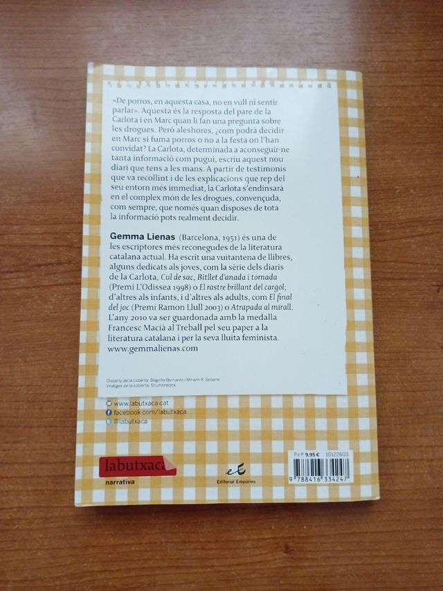 El diari groc de la Carlota: Un llibre sobre les drogues