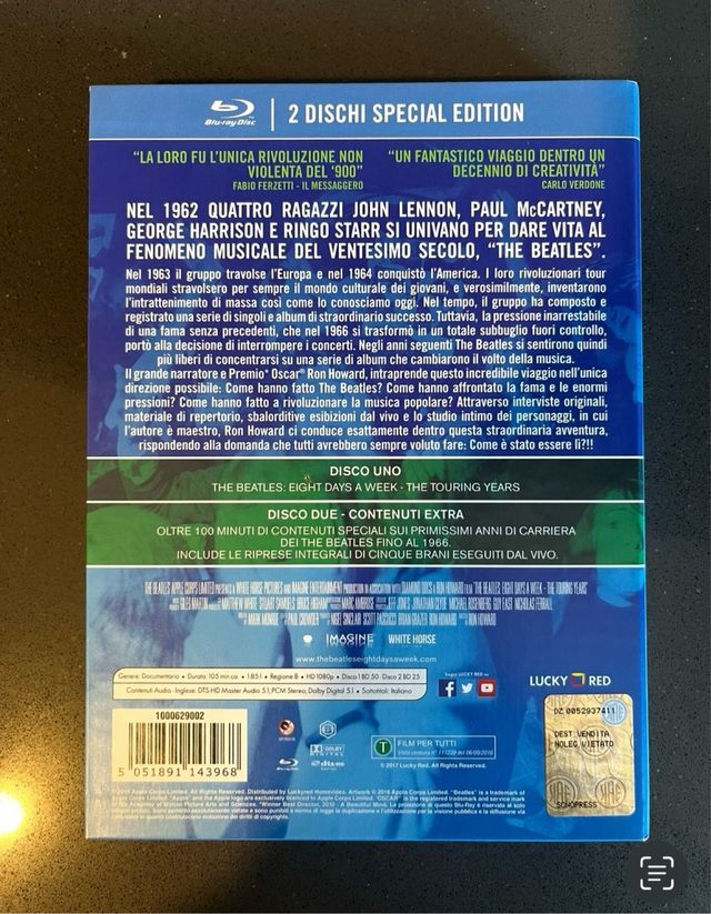 The Beatles Eight Days a Week BluRay