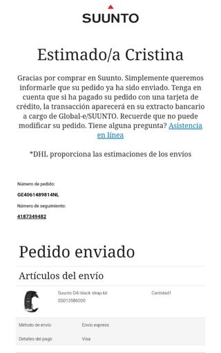 Correa ordenador de buceo SUUNTO