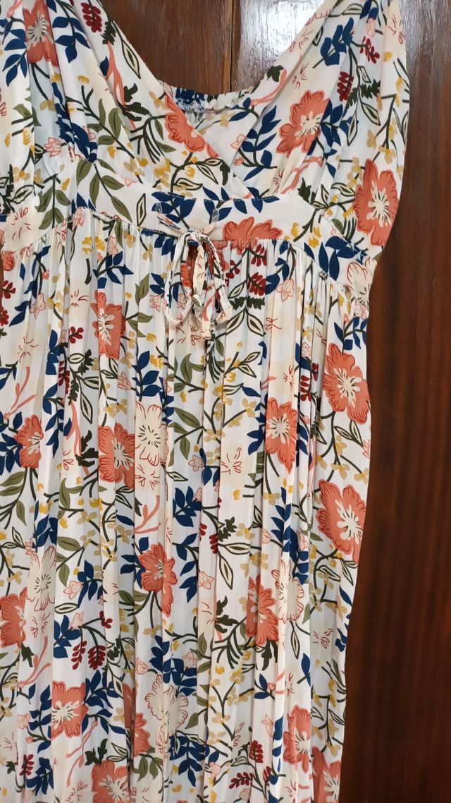 Vestido largo verano floral