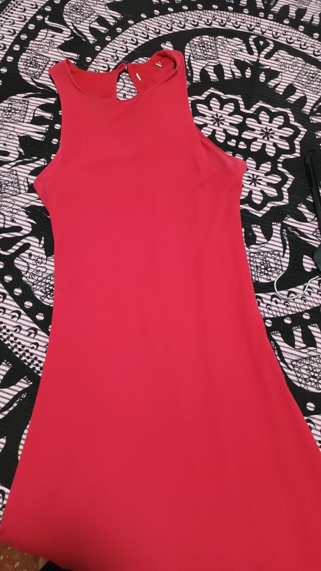 Vestido midi rojo