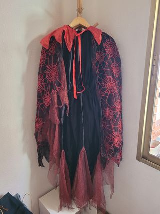 Disfraz niña vampiresa o bruja talla 10