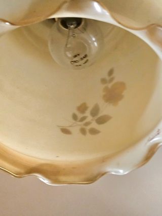 Lampara antigua cristal flores ultimo precio