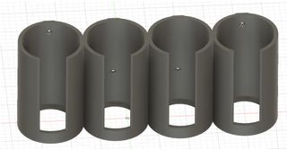 2 Soportes para 8 cartuchos de silicona