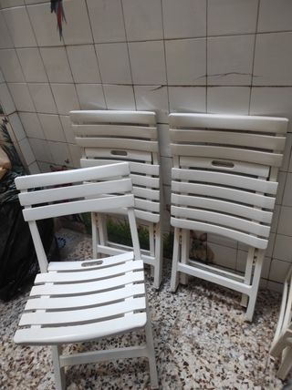 Lote 3 sillas plegables