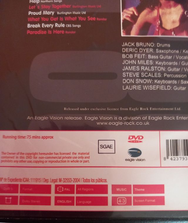 Dvd  Tina Turner Concert 