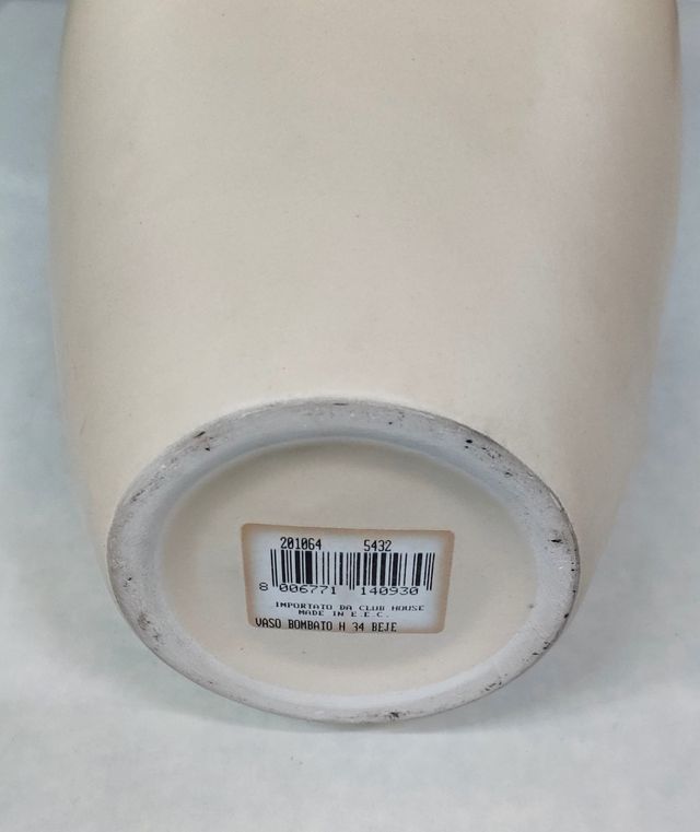 Vaso + posacenere vintage in ceramica Club House