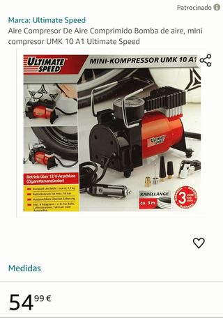 Inflador eléctrico para coche