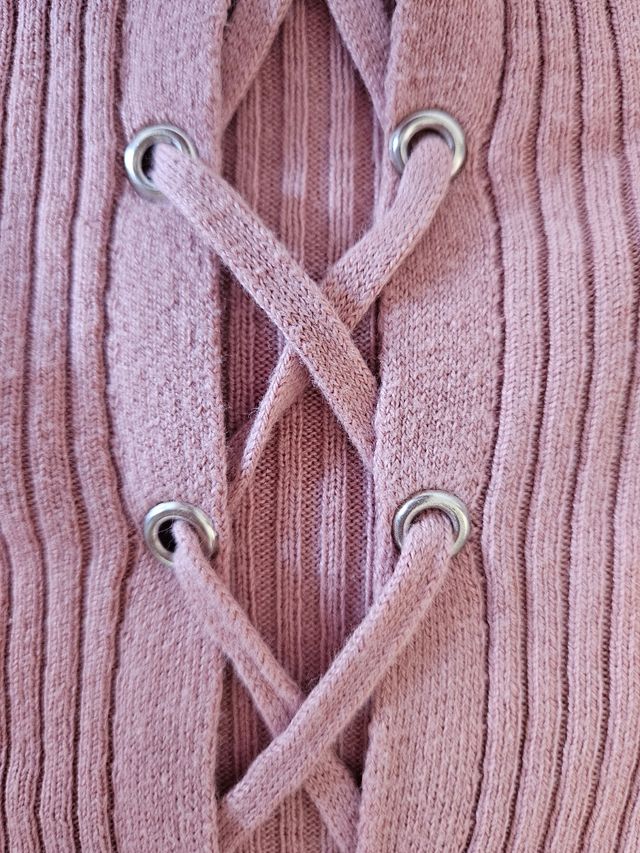 ✅️Jersey rosa espalda abierta