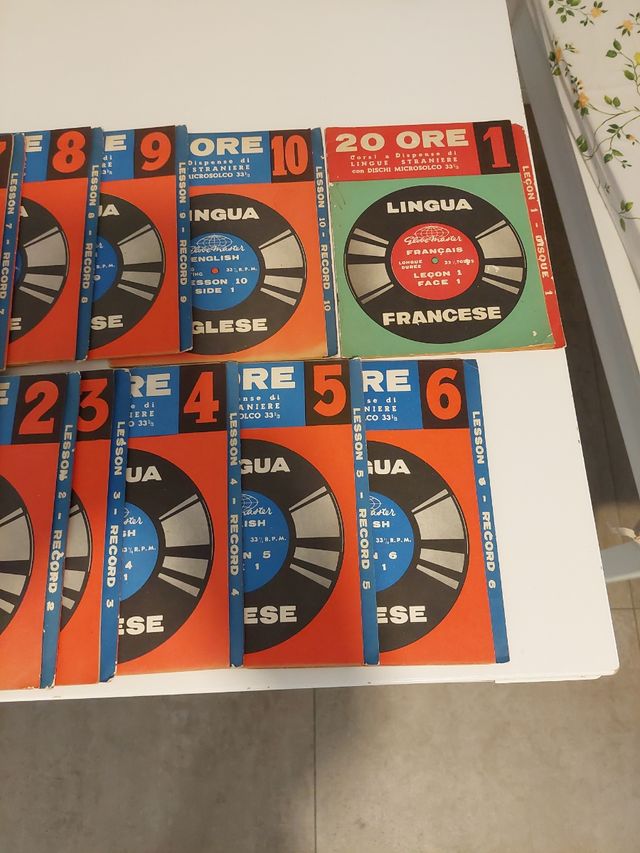 Corso di inglese in vinile anno 1962