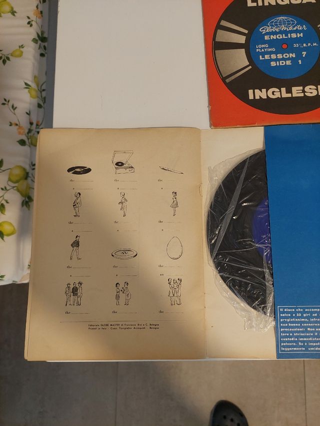 Corso di inglese in vinile anno 1962