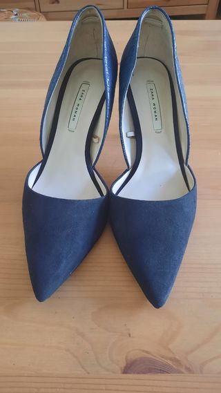 Zapatos salón azul marino