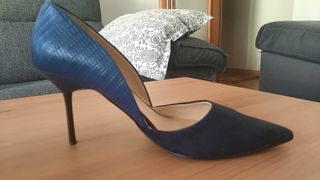 Zapatos salón azul marino