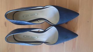 Zapatos salón azul marino