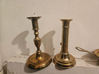 Juego antiguo candelabros