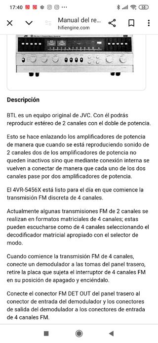 Monster receiver alta gama JVC