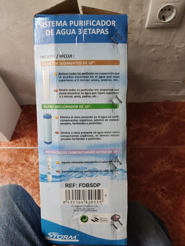 Purificador de agua 3 etapas