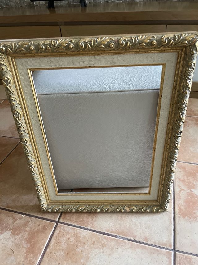 Marco de cuadro antiguo, 42 x52, dorado