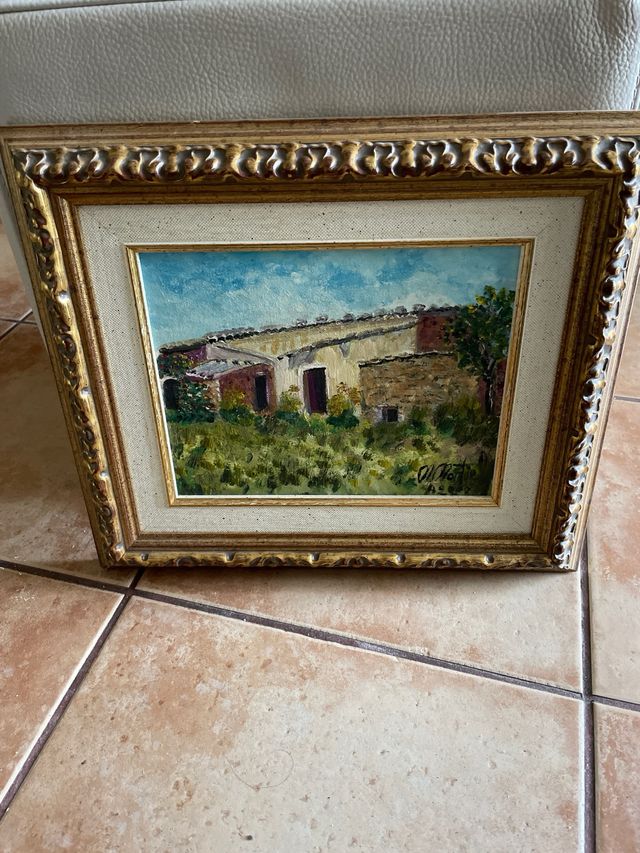 Cuadro antiguo de pintura