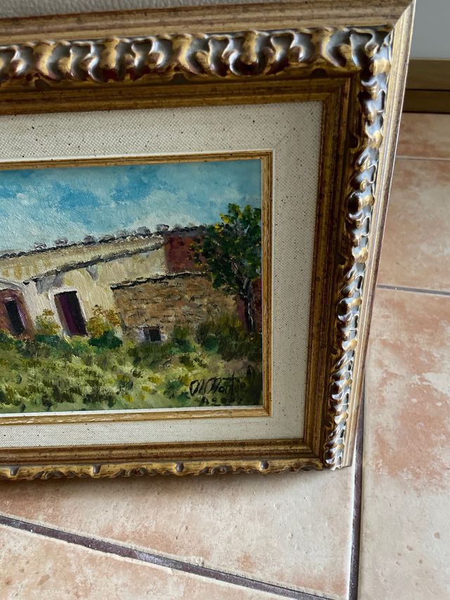 Cuadro antiguo de pintura