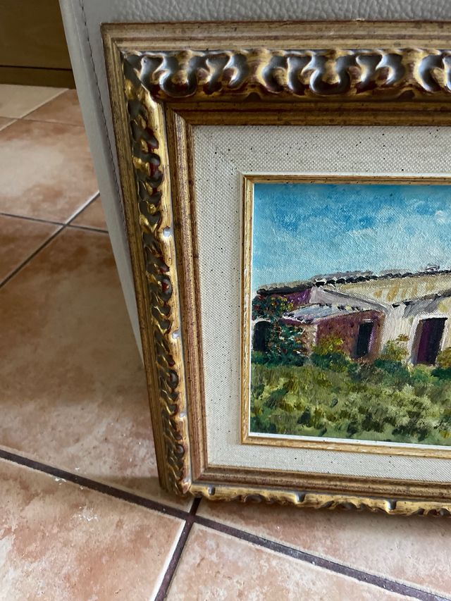 Cuadro antiguo de pintura