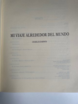 Mi viaje alrededor del mundo ,Charles Darwin