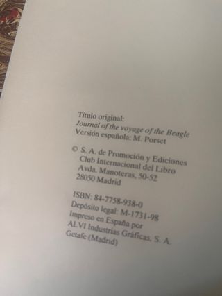 Mi viaje alrededor del mundo ,Charles Darwin