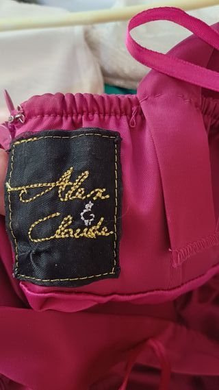 Vestido de fiesta fucsia buganvilla