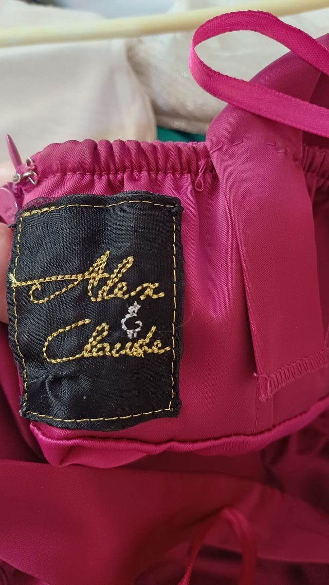 Vestido de fiesta fucsia buganvilla