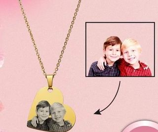 Cadena con fotograbado que quieras