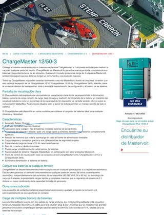 Cargador de baterias Mastervolt 12/50  - 12V