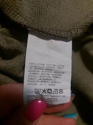 Felpa con cappuccio in cotone